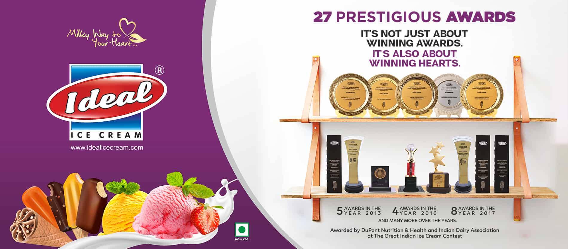 Ideal Icecreams Home Slide Awards